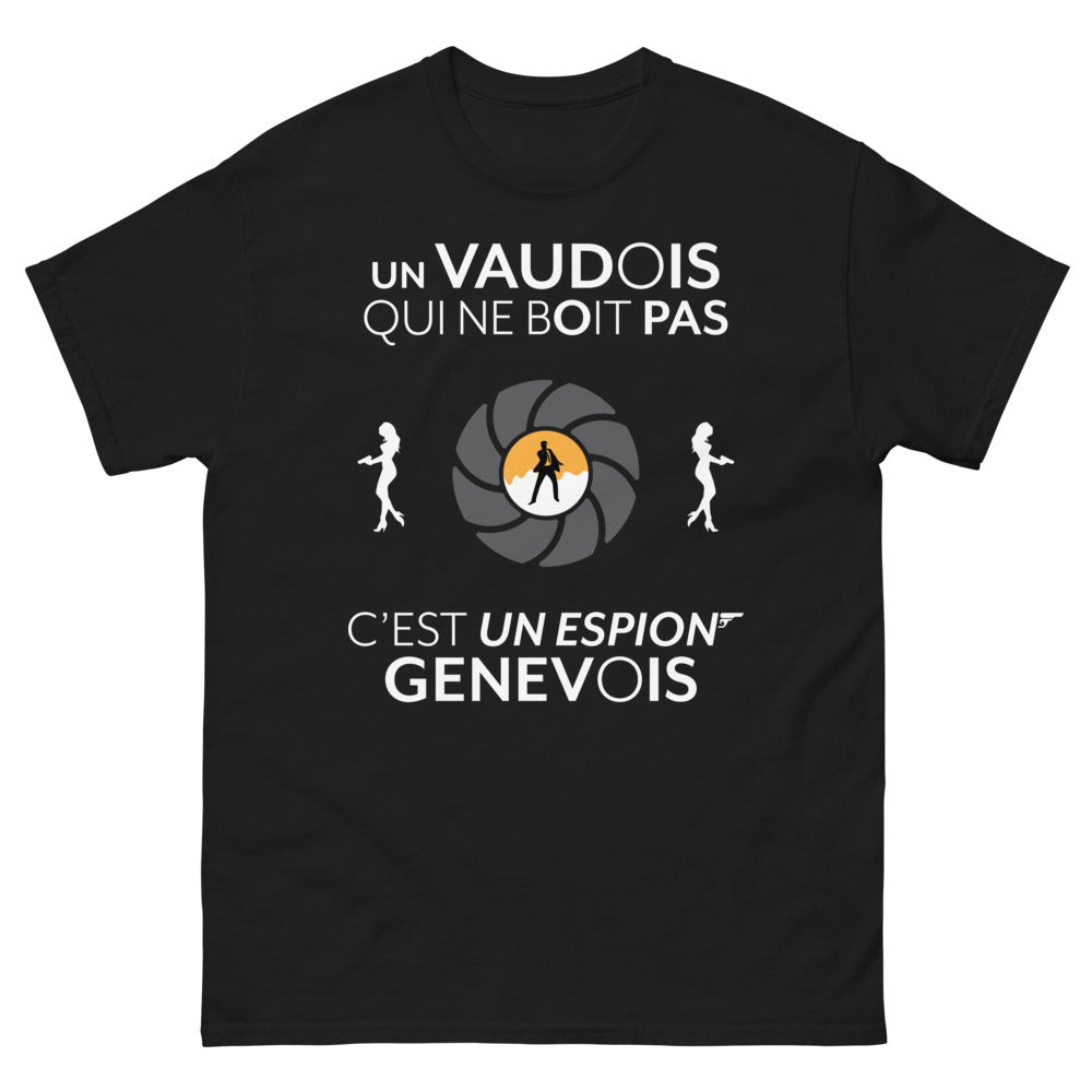 T-shirt Vaudois noir - esprit Vaudois vs Genevois