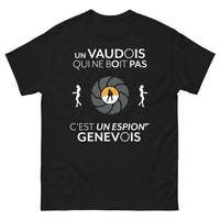 Thumbnail for T-shirt Vaudois noir - esprit Vaudois vs Genevois