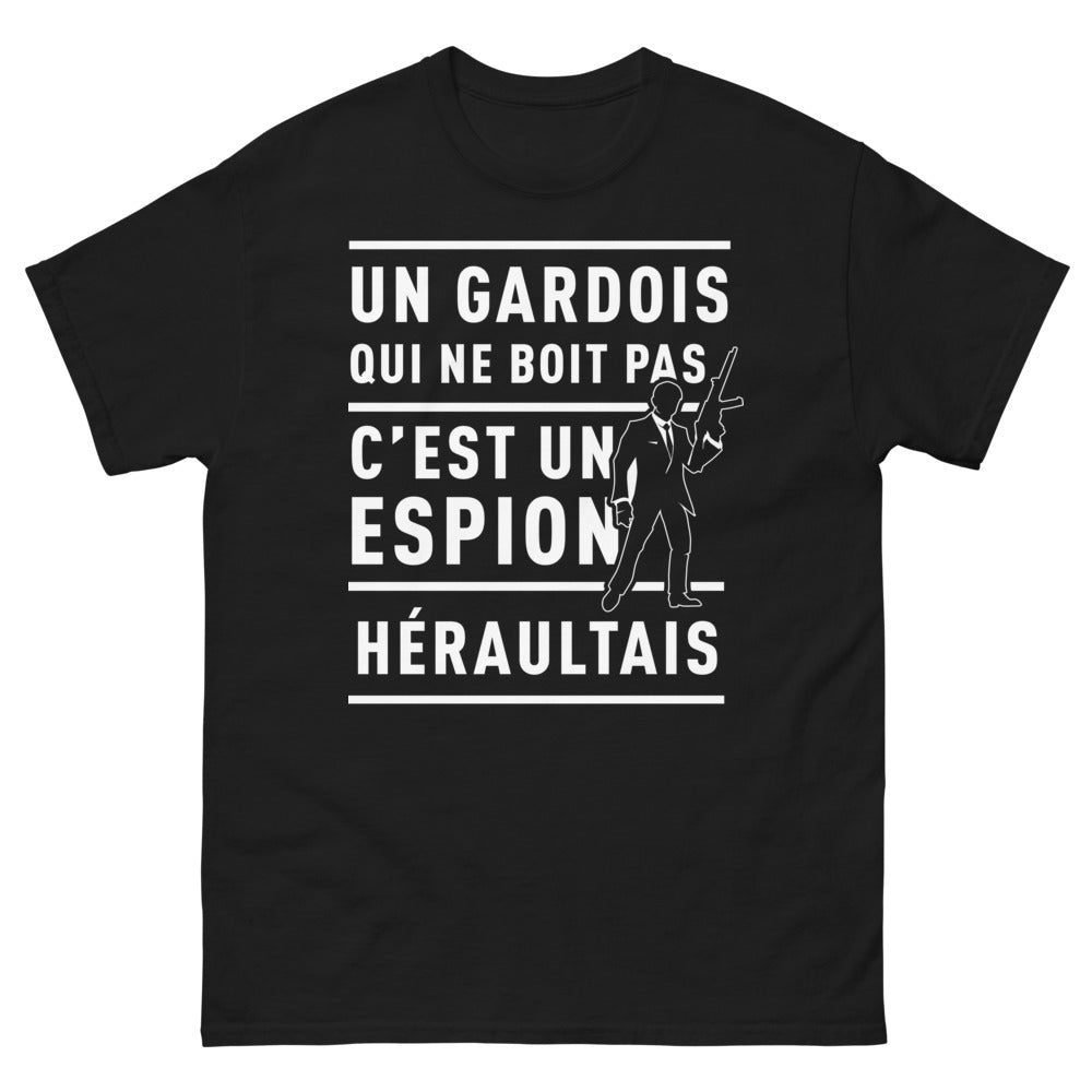 T-shirt Identité Gardoise noir - humour gardois