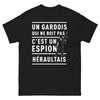 T-shirt Identité Gardoise noir - humour gardois