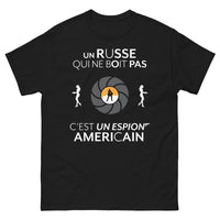 Thumbnail for T-shirt Russie noir - espionnage américain humoristique