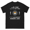 T-shirt Russie noir - espionnage américain humoristique