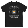 T-shirt Suisse noir - neutralité et espion