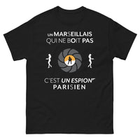 Thumbnail for T-shirt Marseillais noir - espion parisien