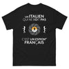T-shirt vin italien noir - clin d'œil dolce vita