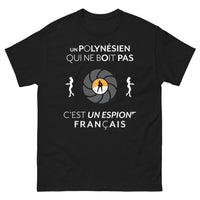 Thumbnail for T-shirt Polynésien noir - espion français
