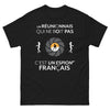 T-shirt Réunion noir - L'espion français qui ne boit pas.