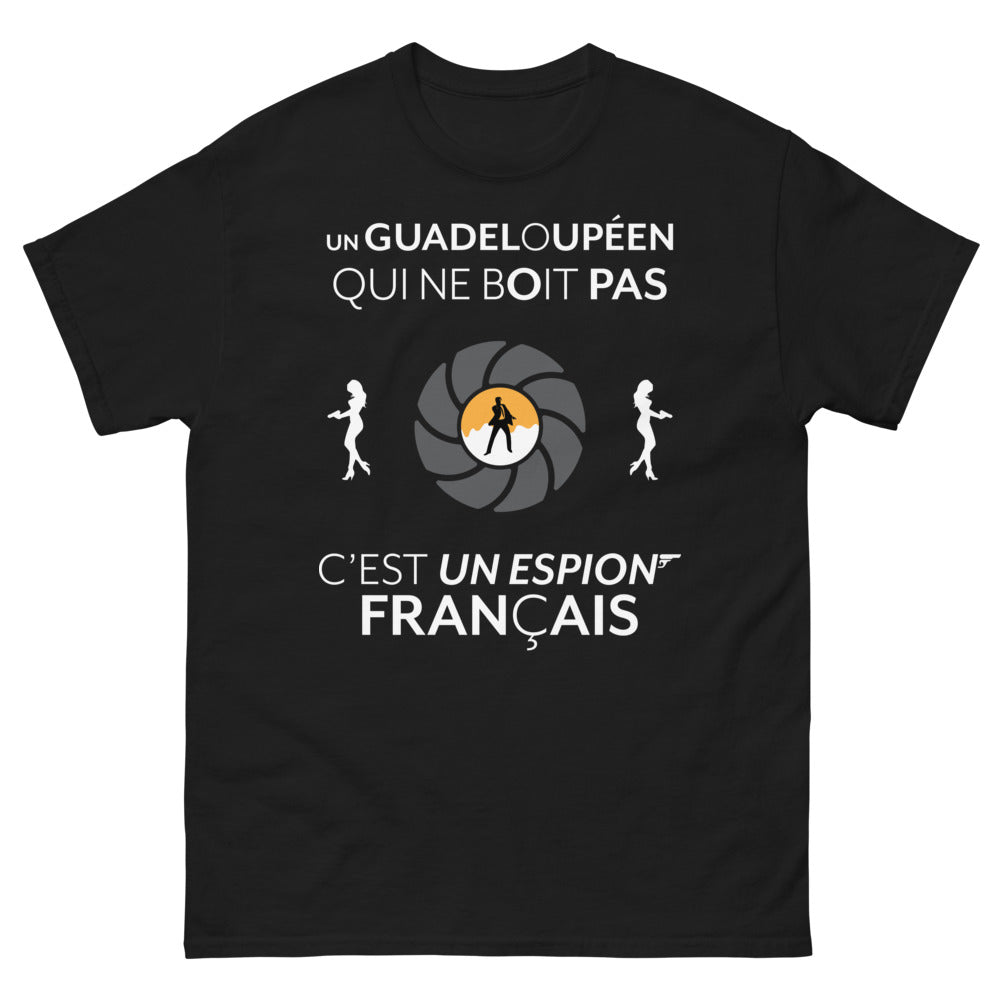 T-shirt Guadeloupe noir - espion français
