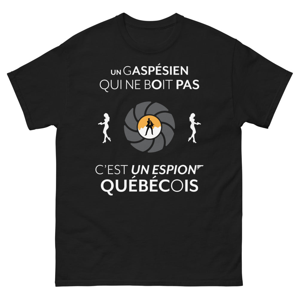T-shirt gaspésien noir - Origine québécoise