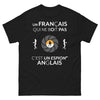 T-shirt espion anglais noir - Un Français qui ne boit pas