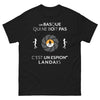T-shirt Basque noir - Un basque qui ne boit pas