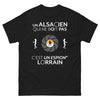 T-shirt Alsacien noir - Un Alsacien qui ne boit pas, c'est un espion Lorrain
