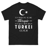 Thumbnail for T-shirt Turquie noir - Ich brauche keine Therapie