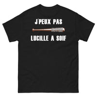 Thumbnail for T-shirt humour français noir - J'peux pas, Lucille a soif