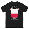 T-shirt Héros polonais noir - citation humoristique polonaise