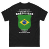 T-shirt Brésilien noir - héros et humour