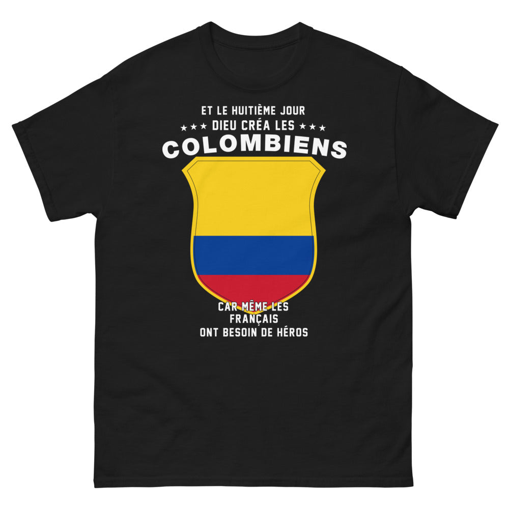 T-shirt Colombiens noir - Héros du Huitième Jour
