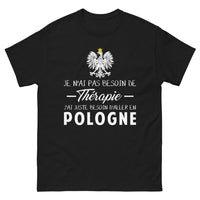 Thumbnail for T-shirt Pologne noir - aller en Pologne