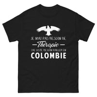 Thumbnail for T-shirt Colombie noir - thérapie vs voyage