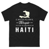 T-shirt Haïti noir - Je n'ai pas besoin de thérapie