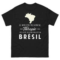 Thumbnail for T-shirt voyage Brésil noir - à bas la thérapie, vive l'aventure