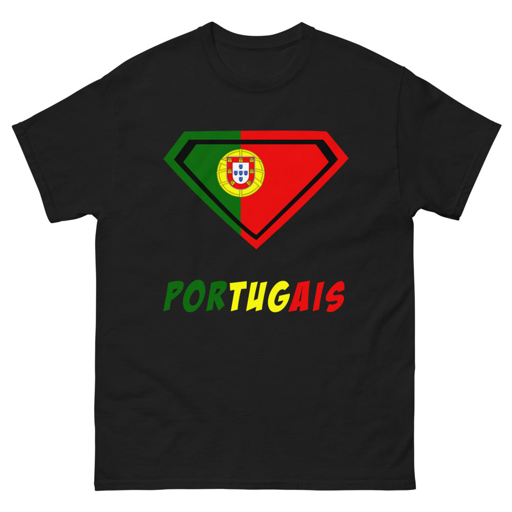 T-shirt Portuguesa noir - nostalgie lusitaine