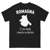 Thumbnail for T-shirt Romagna noir - El sitio donde empieza mi historia