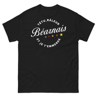 Thumbnail for T-shirt Béarnais noir - têtu râleur