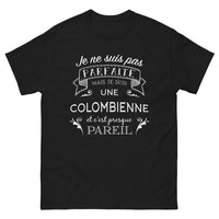 Thumbnail for T-shirt Colombienne noir - je ne suis pas parfaite