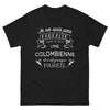 T-shirt Colombienne noir - je ne suis pas parfaite