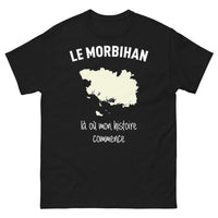 Thumbnail for T-shirt Morbihan noir - Là où mon histoire commence