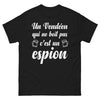 T-shirt Vendéen noir - clin d'œil convivial