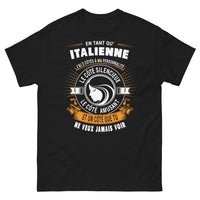 Thumbnail for T-shirt Italiennes noir - facettes et espresso