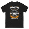T-shirt Polonaise noir - silencieux, amusant et audacieux