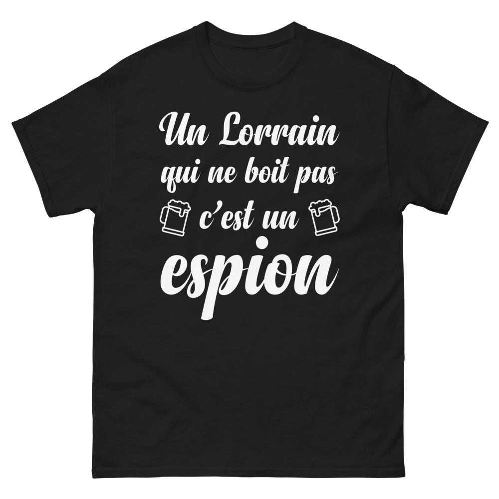 T-shirt Lorraine noir face - esprit rebelle