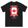 T-shirt Canada noir - humour et fierté