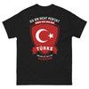 T-shirt Turquie noir - fierté et humour