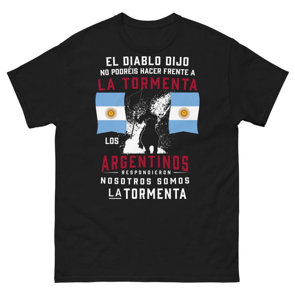 T-shirt Tormenta Argentino noir - Nosotros somos la tormenta
