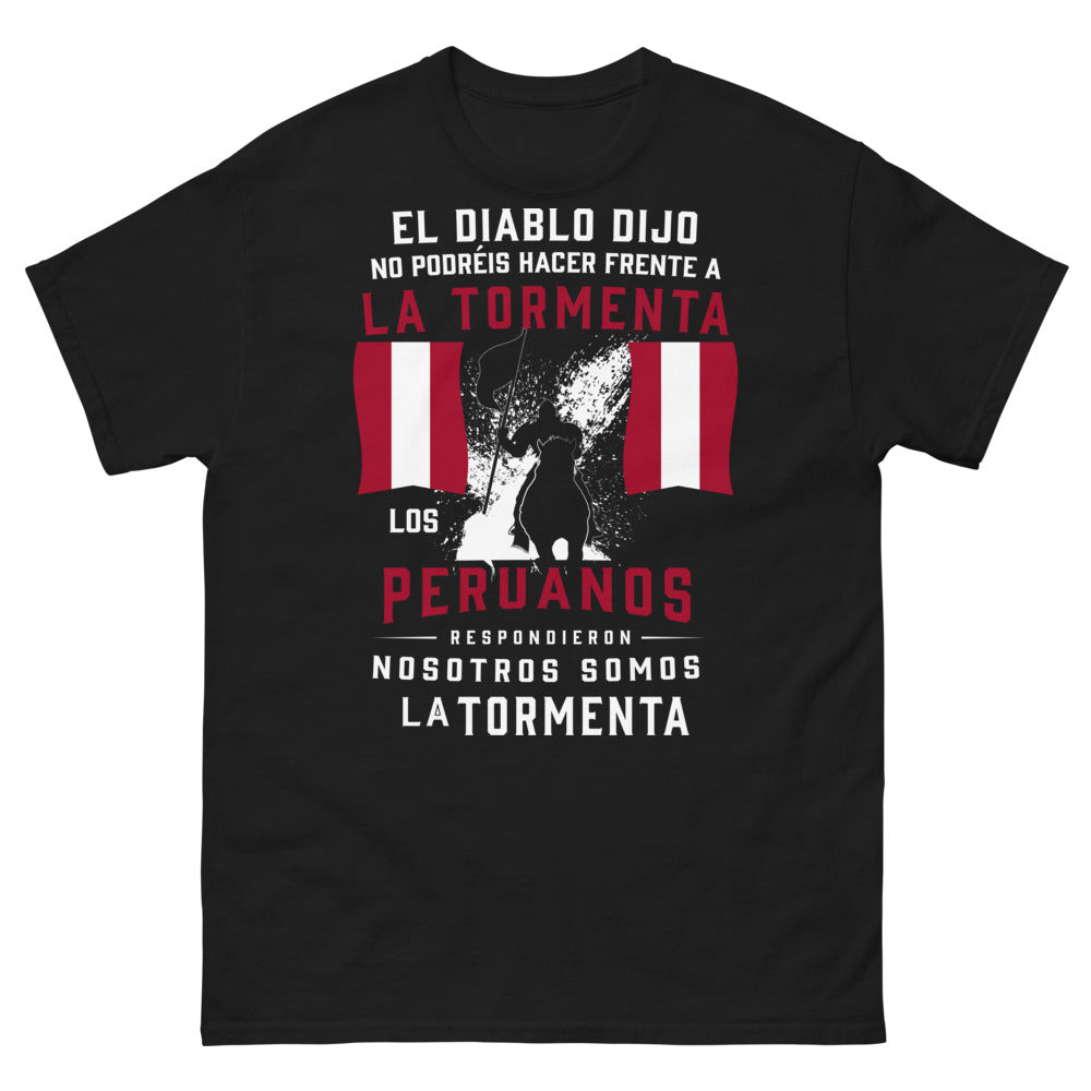 T-shirt Pérou noir - Los Peruanos Somos la Tormenta