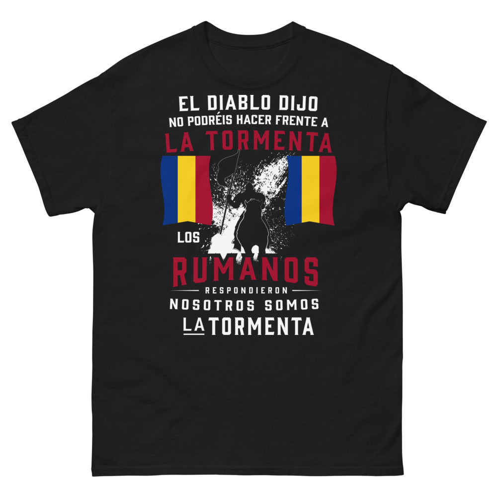 T-shirt Roumanie noir - nous sommes la tempête