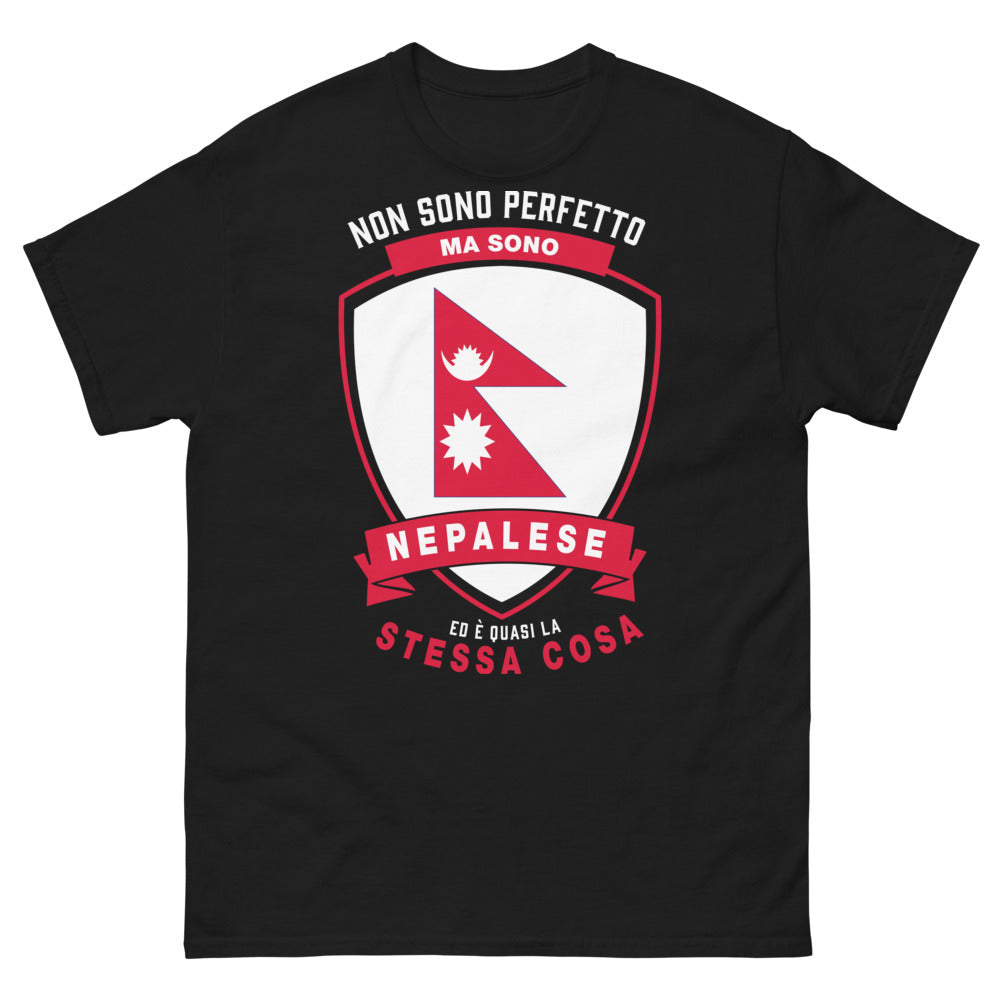 T-shirt Nepalese marine - Non sono perfetto