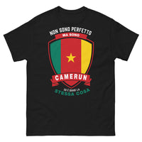 Thumbnail for T-shirt Cameroun noir - Non sono perfetto mais sono camerunese