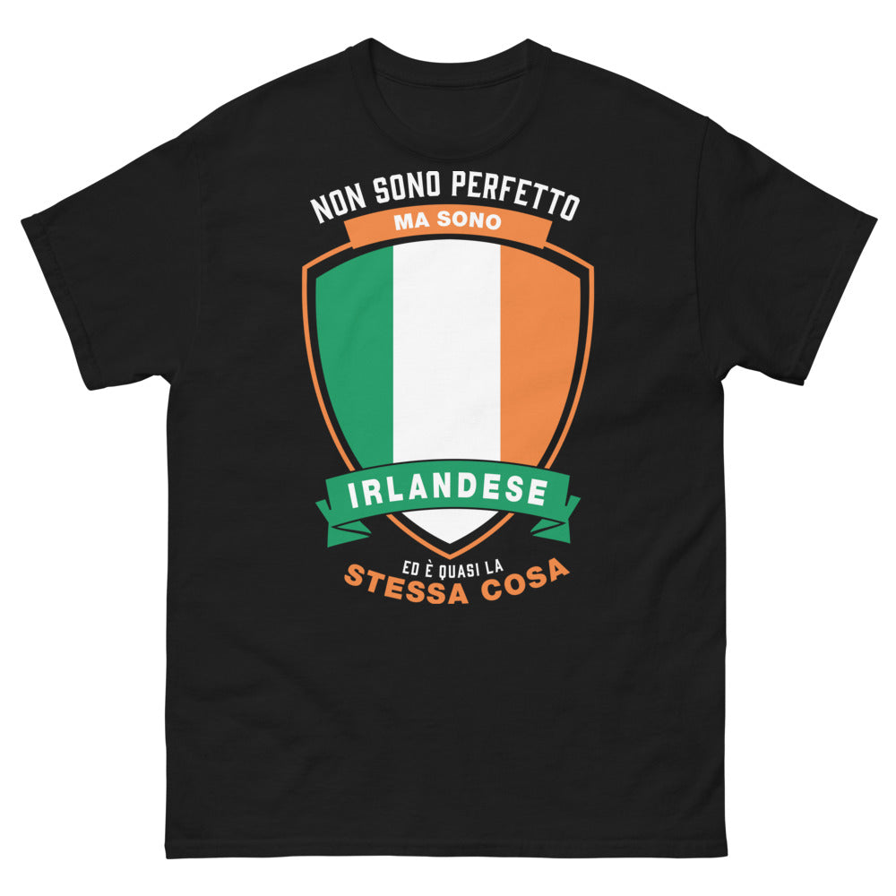 T-shirt Irlande noir - non sono perfetto