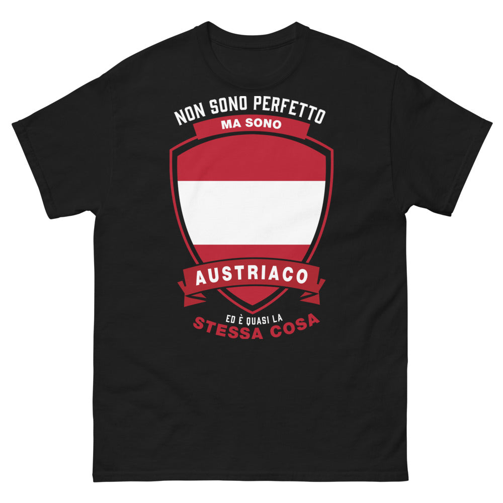 T-shirt Autriche noir - non sono perfetto
