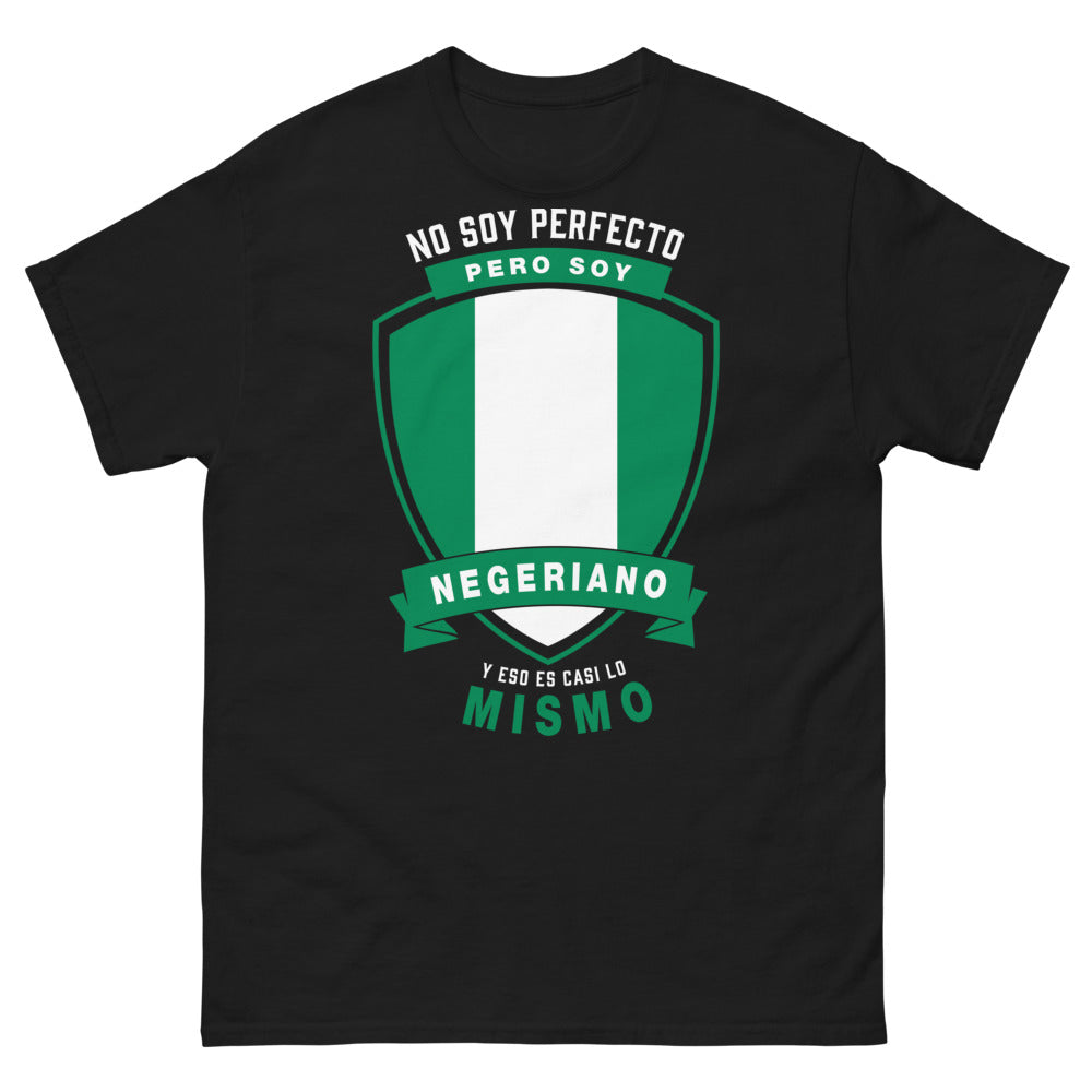T-shirt nigérian noir - fierté et humour