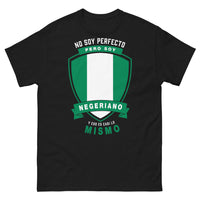Thumbnail for T-shirt nigérian noir - fierté et humour