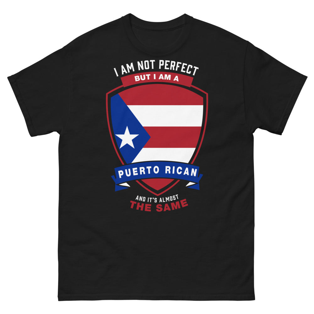 T-shirt Puerto Rico noir - I'm Not Perfect But I'm Puerto Rican