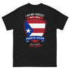 T-shirt Puerto Rico noir - I'm Not Perfect But I'm Puerto Rican