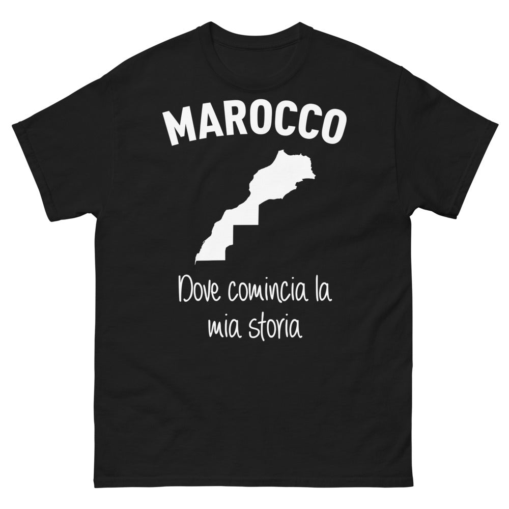 T-shirt Maroc marine - dove comincia la mia storia