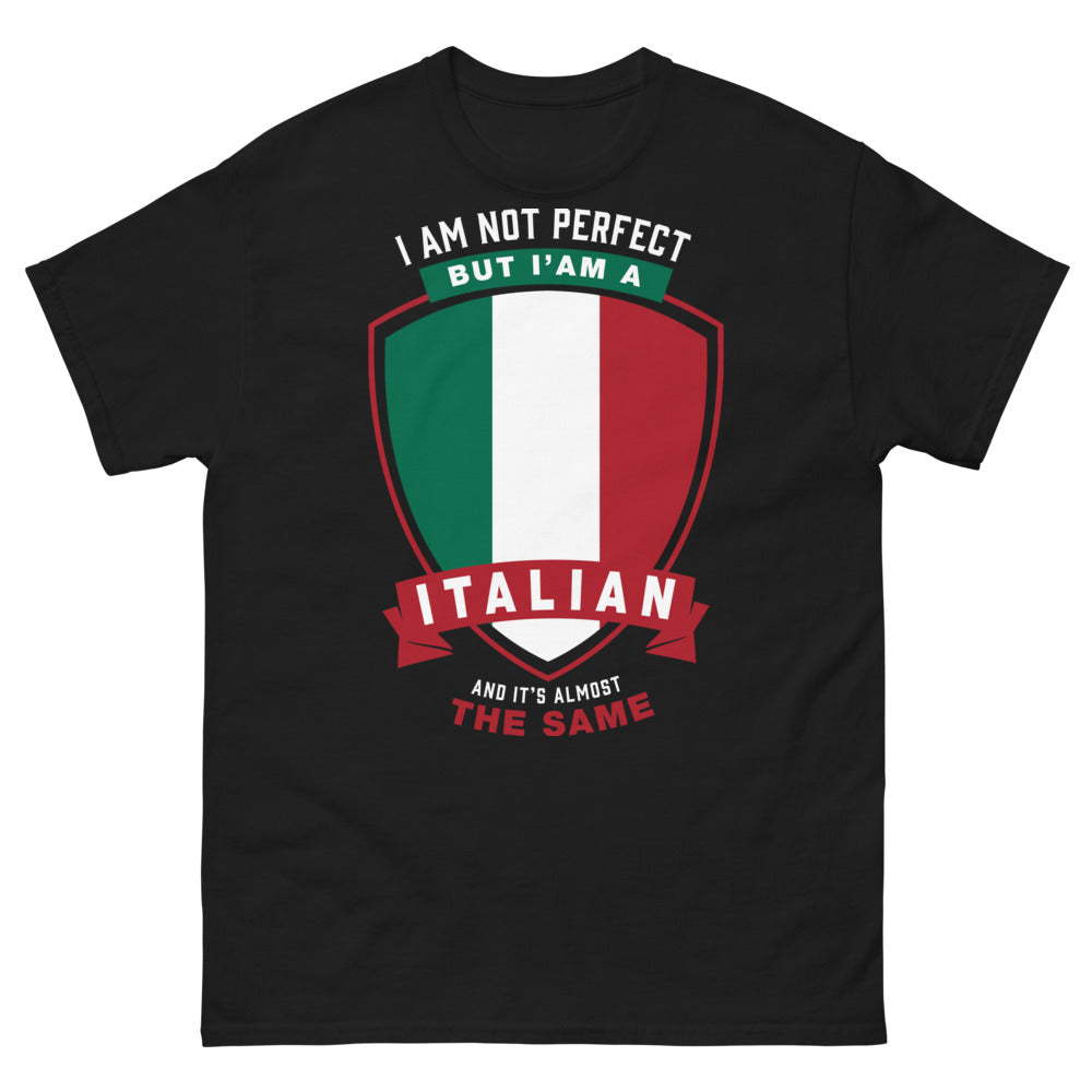 T-shirt Italie noir - I'm Not Perfect, But I'm Italian